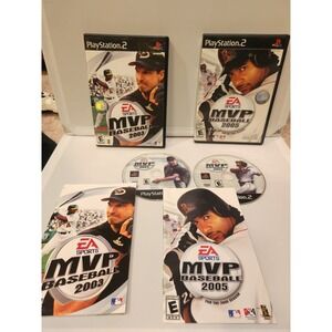 LOT MVP Baseball 2005 & MVP Baseball 2003 + Manuals